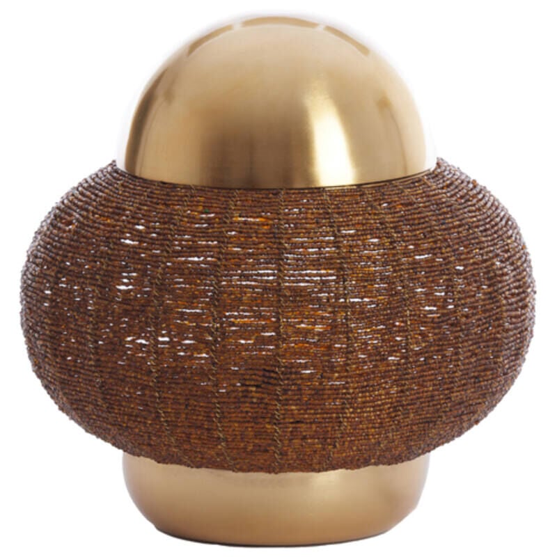 foto del prodotto lampada da tavolo cetara marrone metallo light living
