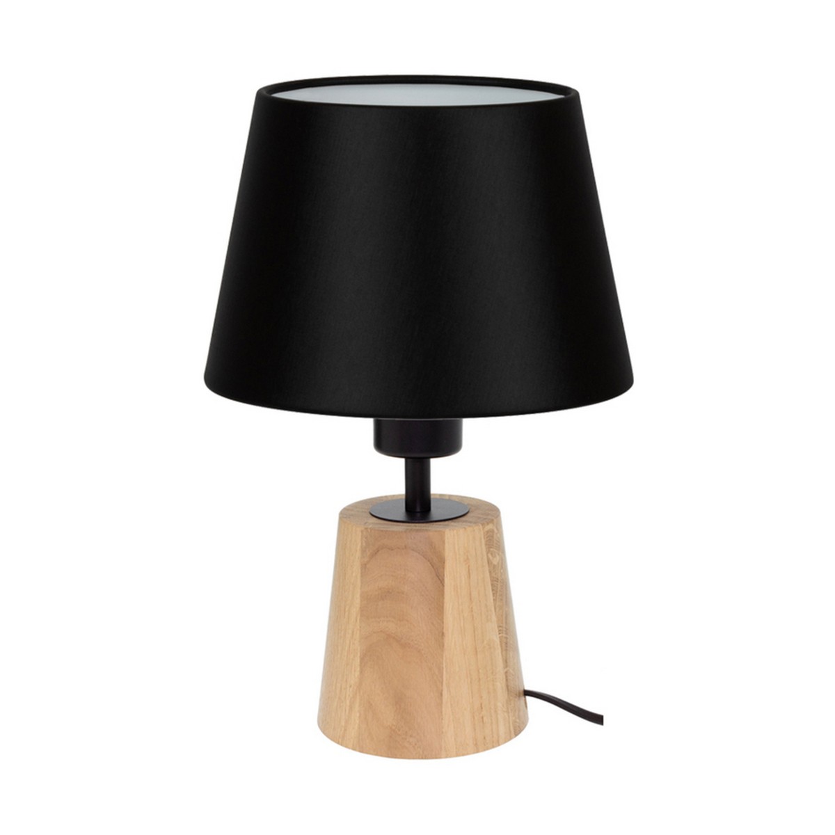 foto del prodotto lampada da tavolo claudio, marrone, legno, 20x20x30,5 cm, epikasa