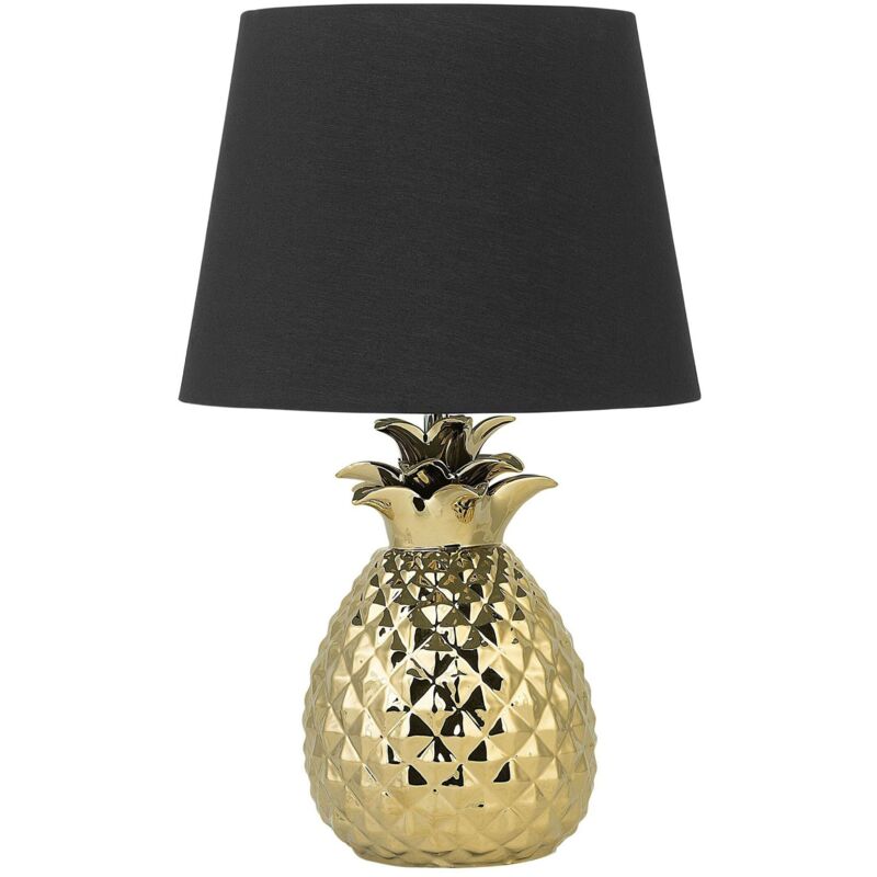 foto del prodotto lampada da tavolo color oro pineapple