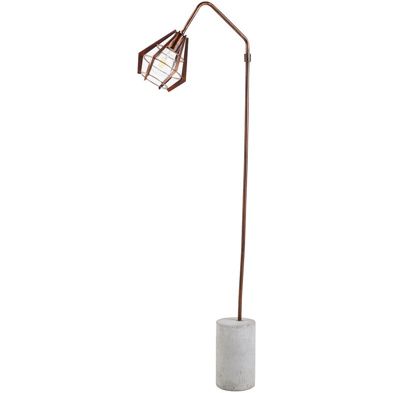 foto del prodotto lampada da tavolo comodino grande moderna rame teamson home vn l00046 eu