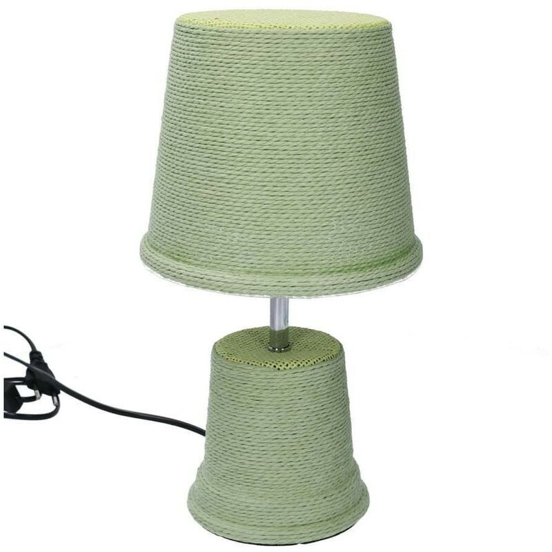 foto del prodotto lampada da tavolo comodino verde 18x33h cm