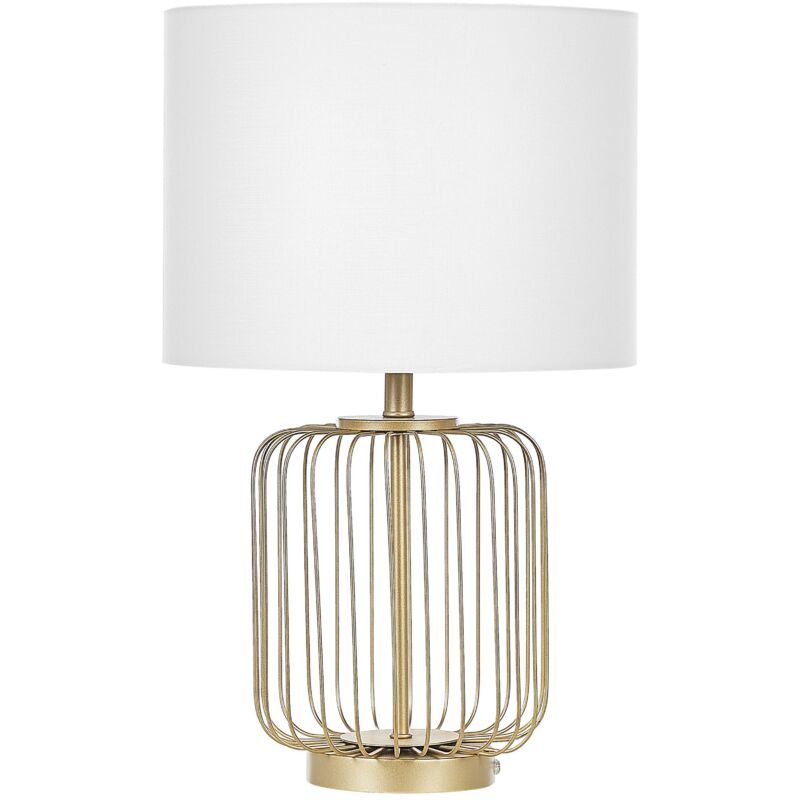 foto del prodotto lampada da tavolo con base dorata thouet