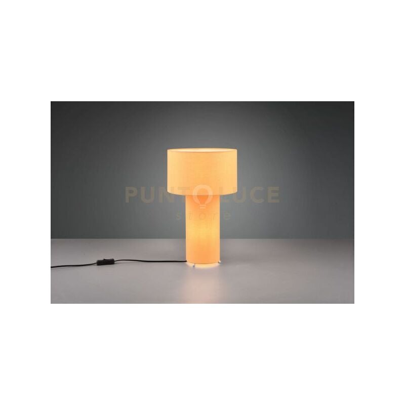 foto del prodotto lampada da tavolo con base illuminata, giallo, h 40 cm, bale