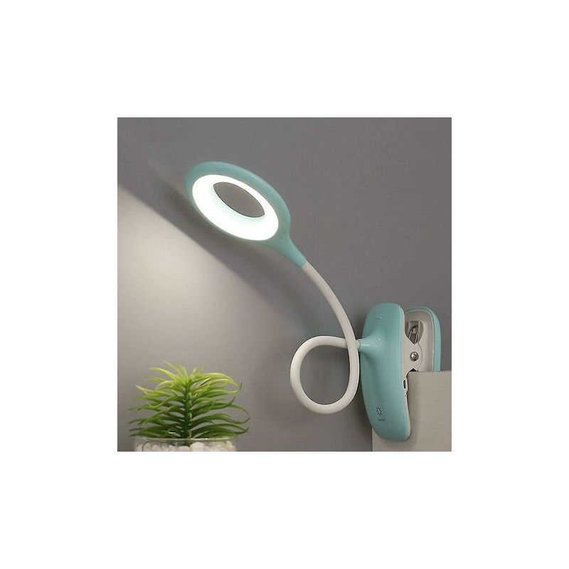 foto del prodotto lampada da tavolo con protezione per gli occhi dimmerabile con luce da lettura a clip a led