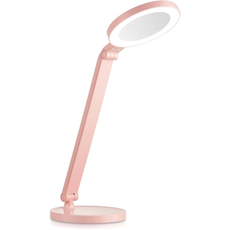 foto del prodotto lampada da tavolo con specchio per il trucco 8w cct dimmerabile