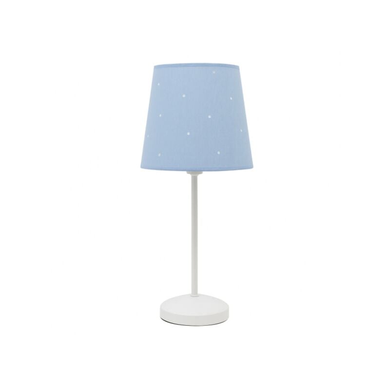 foto del prodotto lampada da tavolo consciencia 1xe14 celeste de fabrilamp