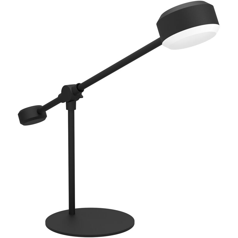 foto del prodotto lampada da tavolo contemporanea clavellina acciaio nero luce led integrato 6,8w
