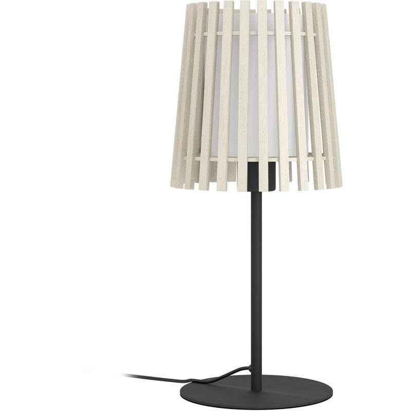 foto del prodotto lampada da tavolo contemporanea fattoria acciaio nero 1 luce e27