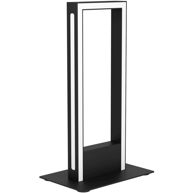foto del prodotto lampada da tavolo contemporanea salvilanas z alluminio nero led integrato 16w