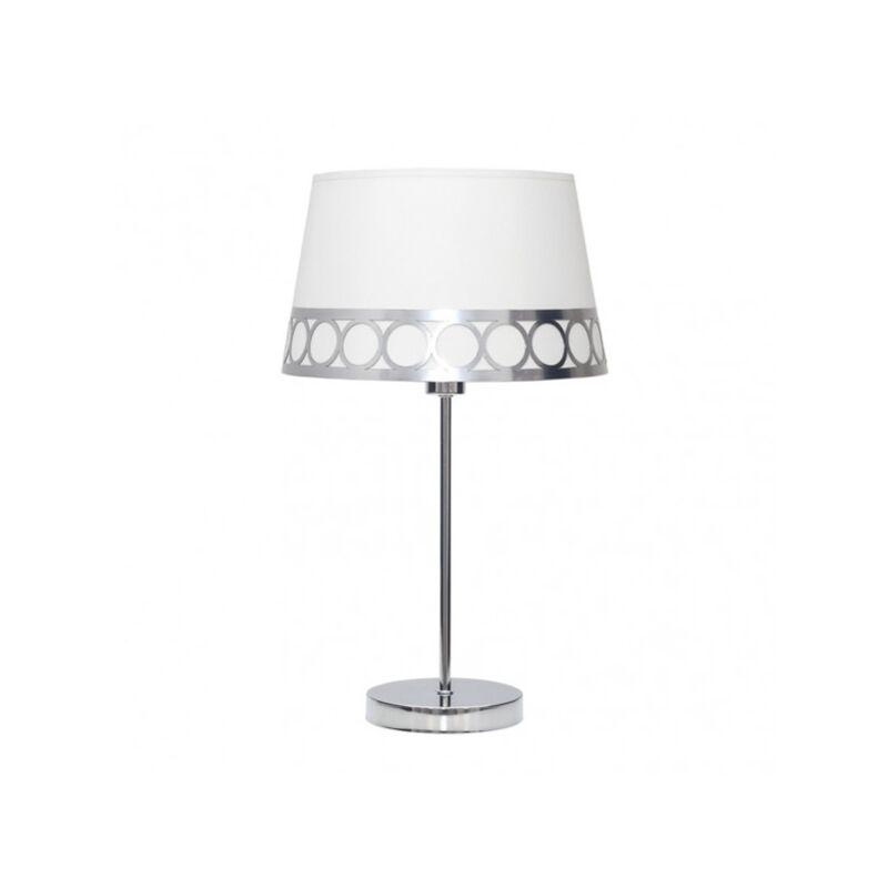 foto del prodotto lampada da tavolo dalia 1xe14 bianco argento da fabrilamp