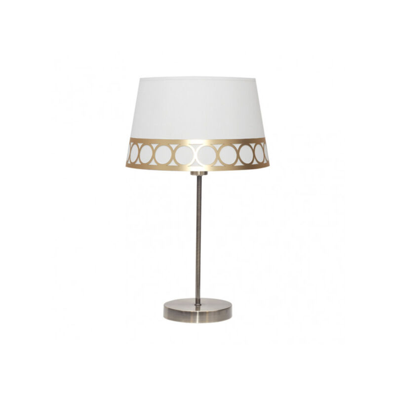 foto del prodotto lampada da tavolo dalia 1xe14 bianco oro da fabrilamp