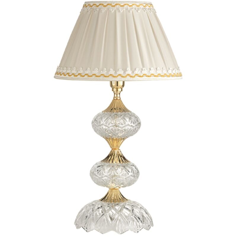foto del prodotto lampada da tavolo dallas oro 25x46 cm