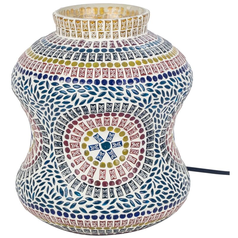 foto del prodotto lampada da tavolo decorativa in mosaico in stile etnico