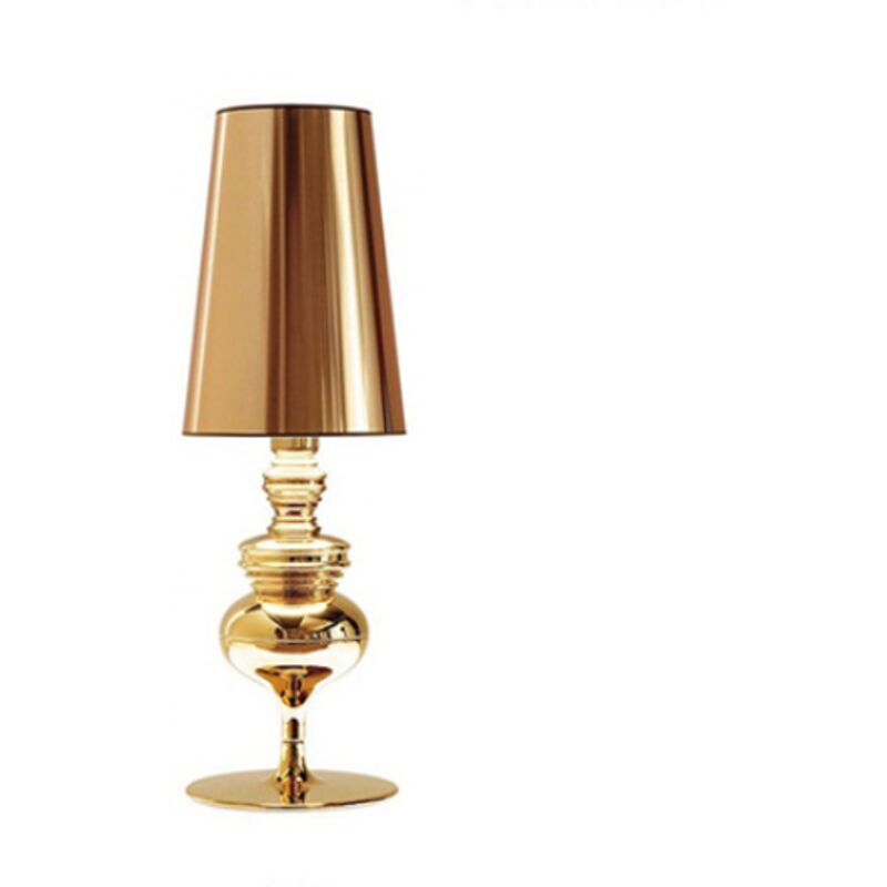 foto del prodotto lampada da tavolo decorativa per soggiorno in stile europeo piccola lampada da comodino oro 15x46cm