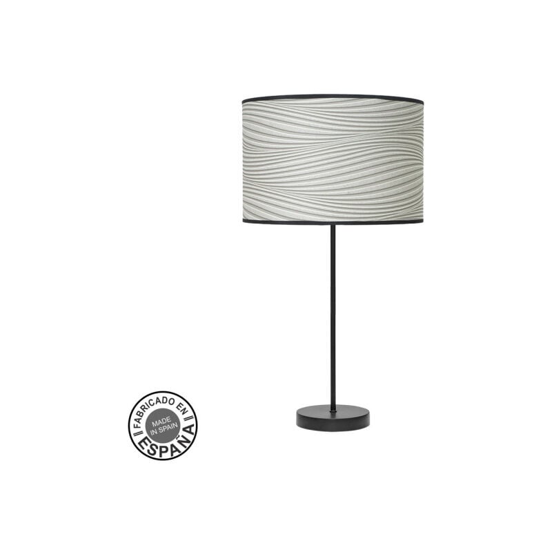 foto del prodotto lampada da tavolo di alta moda 1xe27 nero grigio 63x30x 30 cm