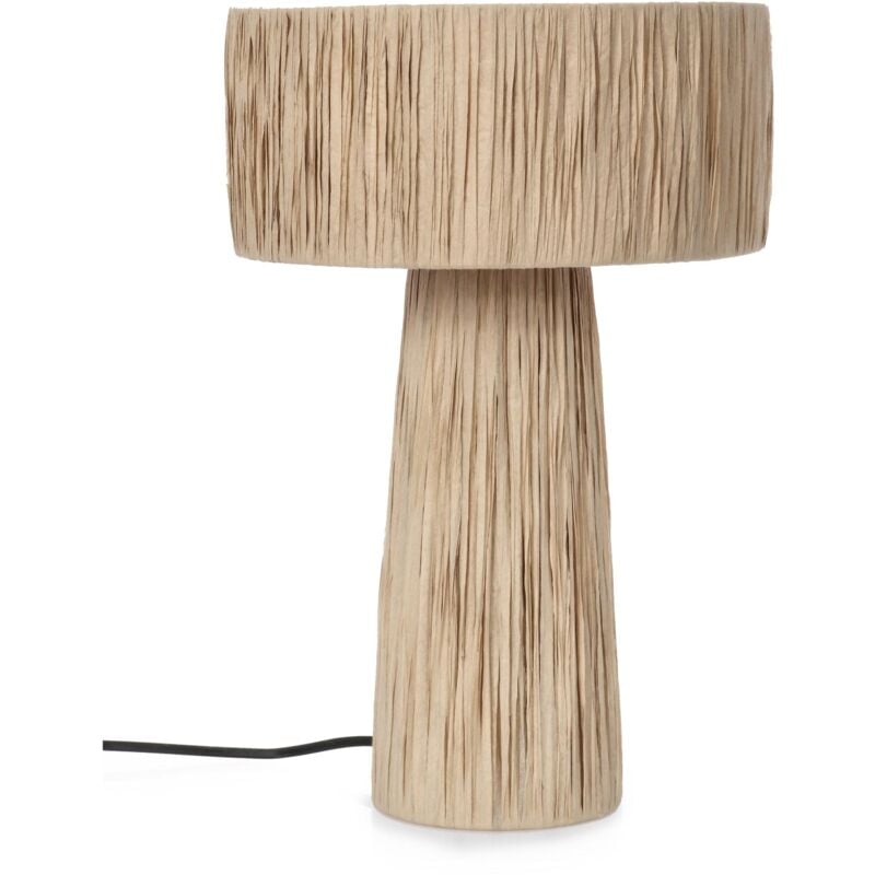 foto del prodotto lampada da tavolo di design in rafia - mei-wen