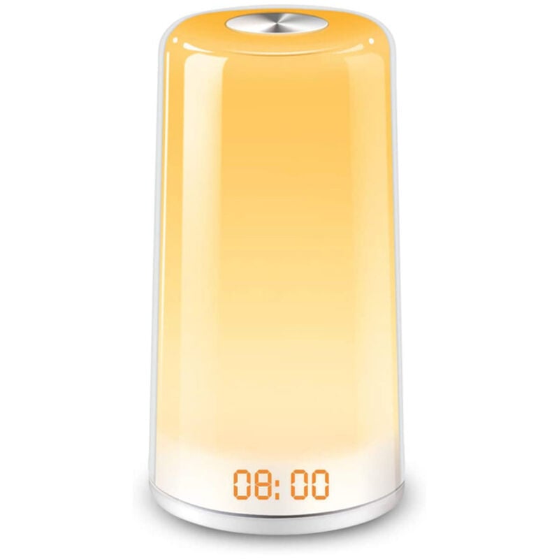 foto del prodotto lampada da tavolo dl31 lampada da comodino a led rgb con cambio multicolore, sensibile al tocco, lampada touch con luci bianche calde dimmerabili per