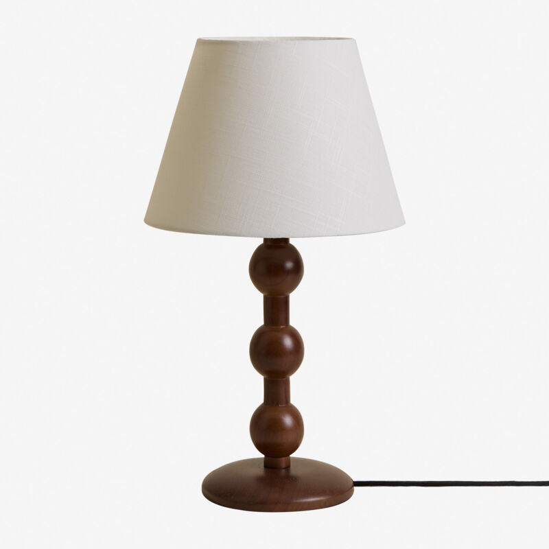 foto del prodotto lampada da tavolo dorela in legno di caucci sklum
