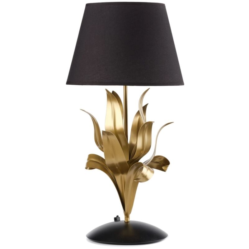 foto del prodotto lampada da tavolo drusilla nera e oro, e27