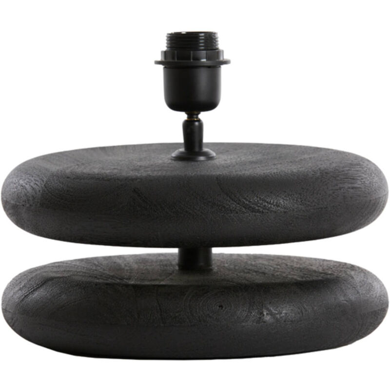 foto del prodotto lampada da tavolo eboli nero legno light living