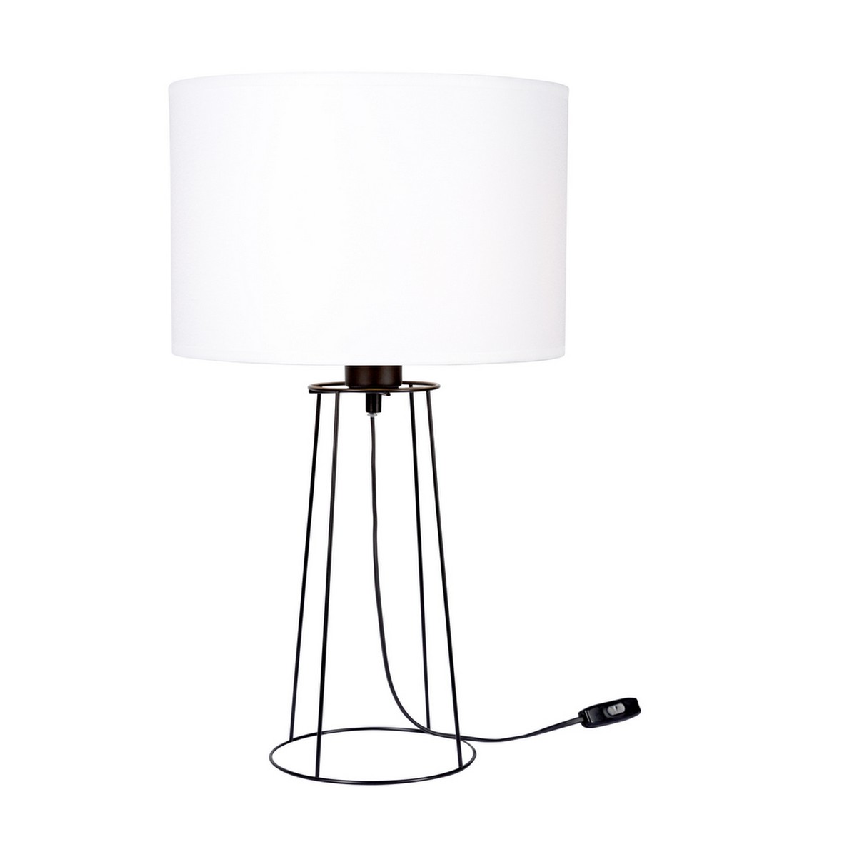 foto del prodotto lampada da tavolo ebro, nero, metallo, 30x30x48,5 cm, epikasa