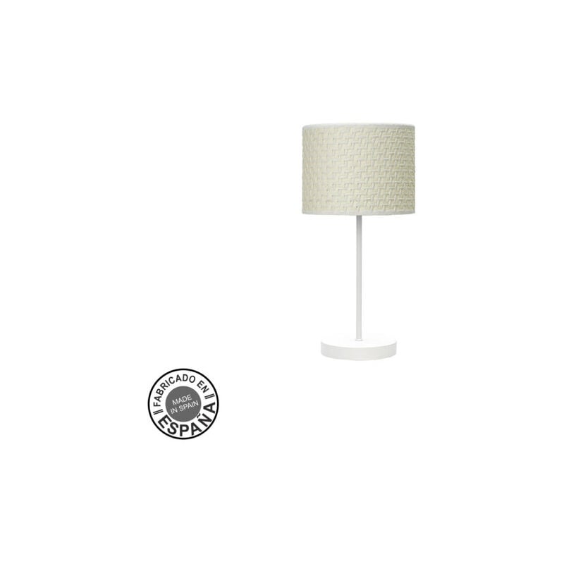 foto del prodotto lampada da tavolo fashion 1xe14 bianco castagno bianco 42x17x17 cm