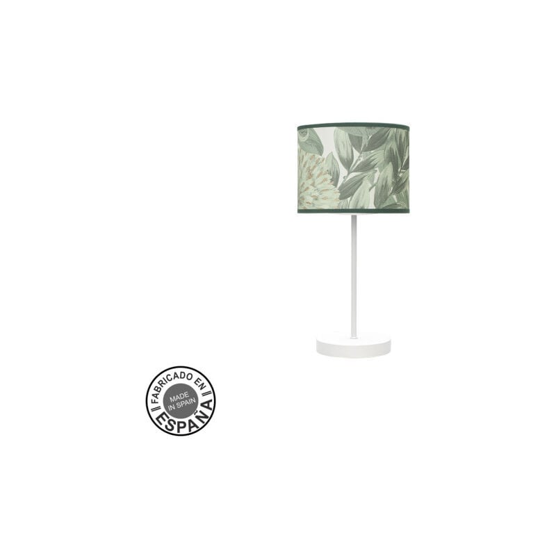 foto del prodotto lampada da tavolo fashion 1xe14 foglio bianco verde 42x17x17cm