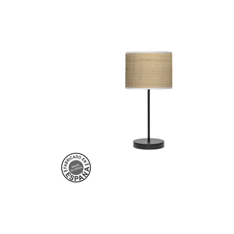 foto del prodotto lampada da tavolo fashion 1xe14 nero marrone chiaro 42x17x17cm
