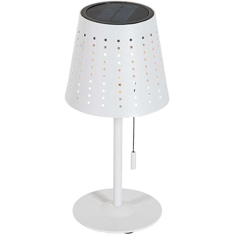 foto del prodotto lampada da tavolo ferre design acciaio,alluminio bianco oblungo non sostituibile led max. 1 x 3 watt qazqa