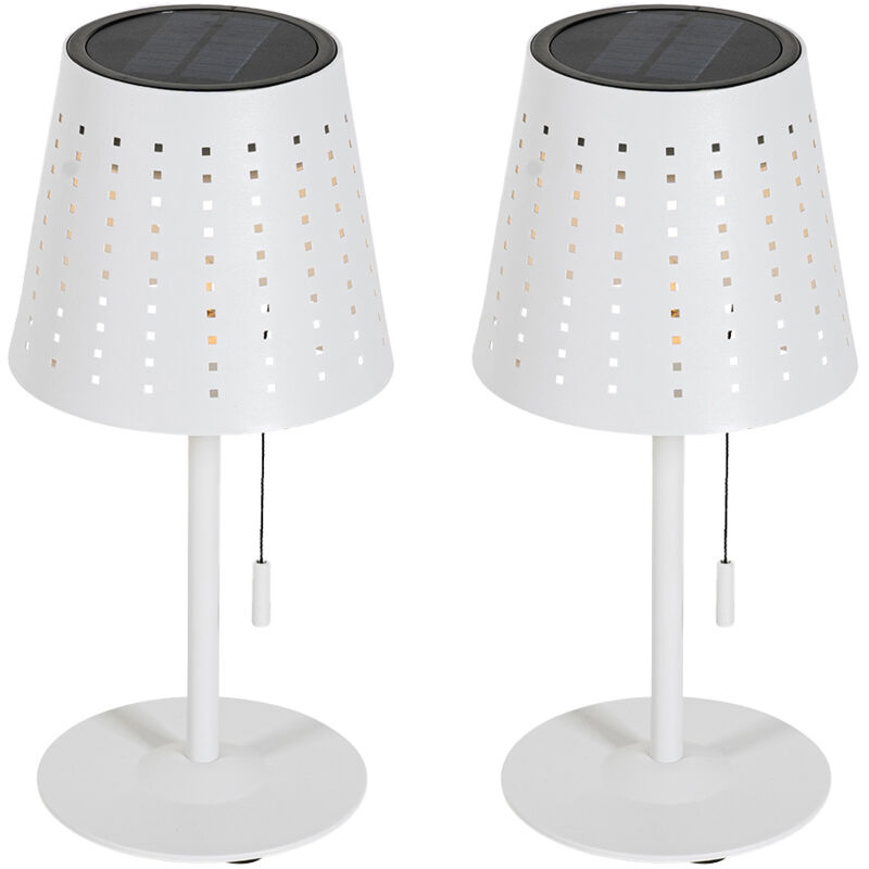 foto del prodotto lampada da tavolo ferre design alluminio,acciaio bianco oblungo non sostituibile led max. 1 x 3 watt qazqa