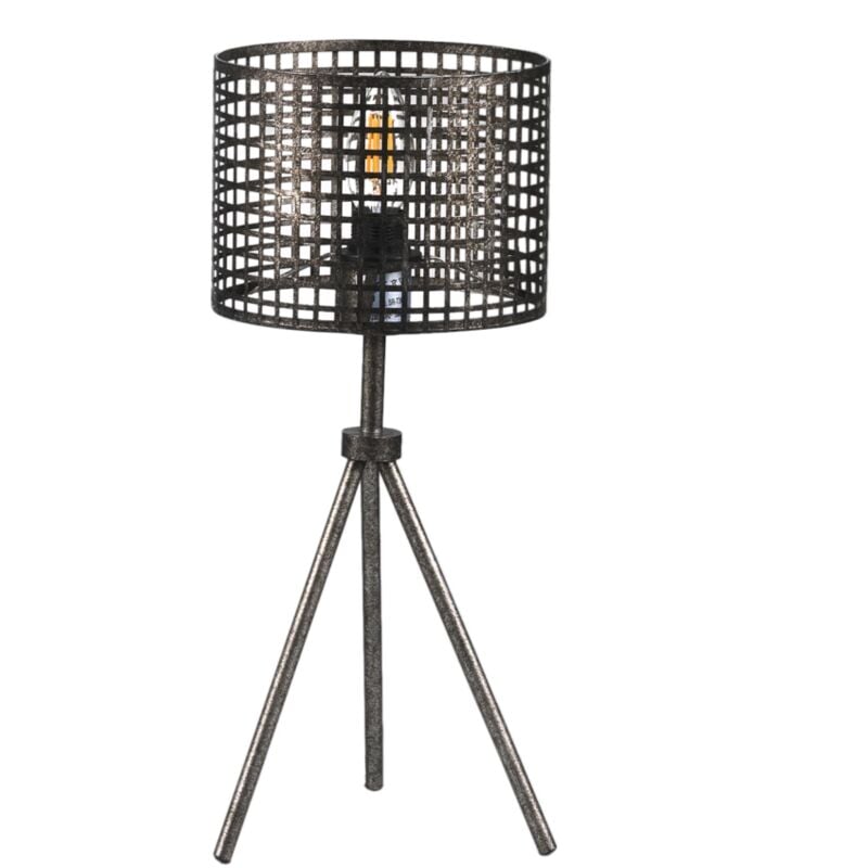 foto del prodotto lampada da tavolo flam in metallo grigio, e14