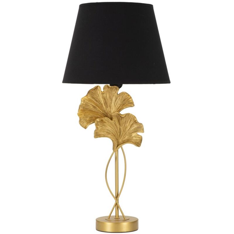 foto del prodotto lampada da tavolo flow 30x63x30 cm in ferro oro nero