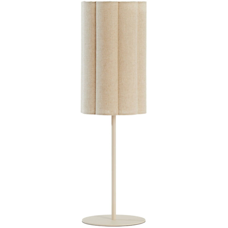 foto del prodotto lampada da tavolo fringe beige metallo light living