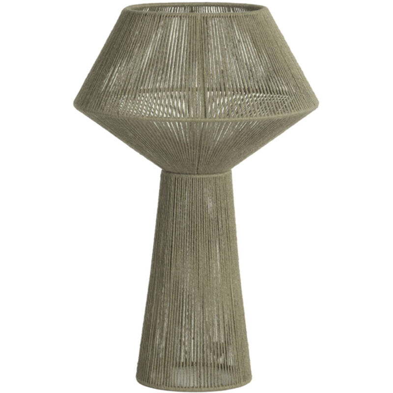 foto del prodotto lampada da tavolo - fugia - verde - tessile - - light&amp;living