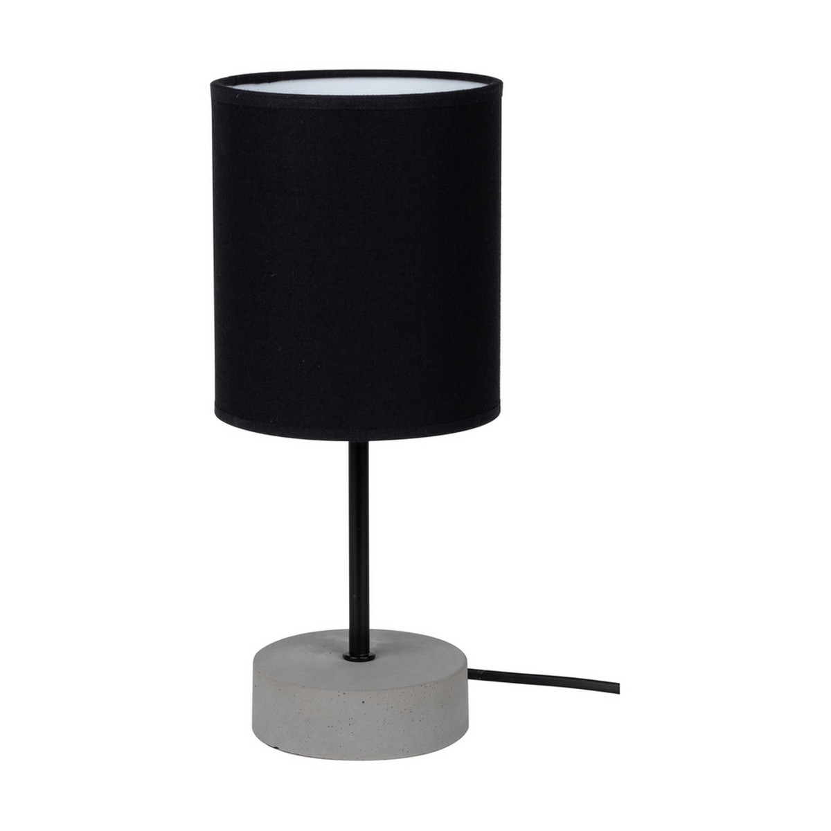 foto del prodotto lampada da tavolo genil, nero, cemento, 13x13x31,5 cm, epikasa