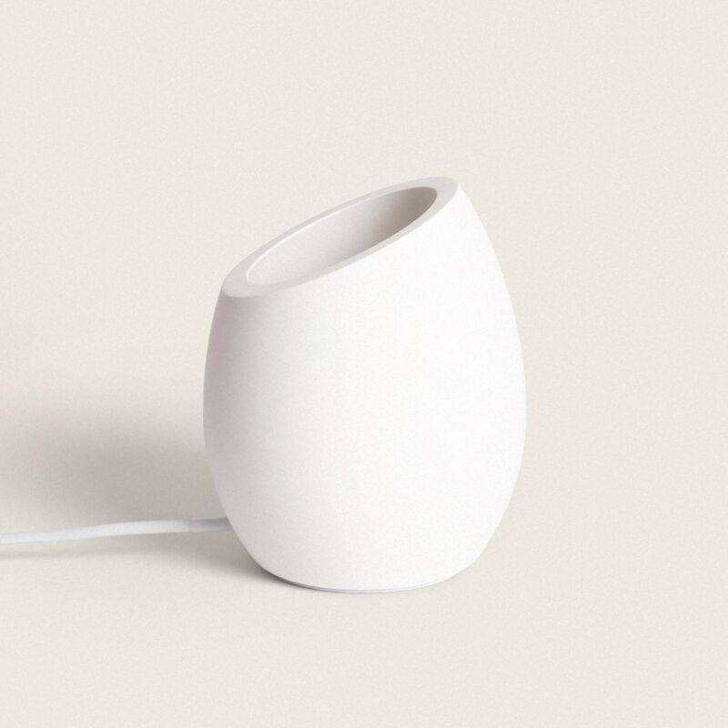 foto del prodotto lampada da tavolo gesso ascend uplighter bianco