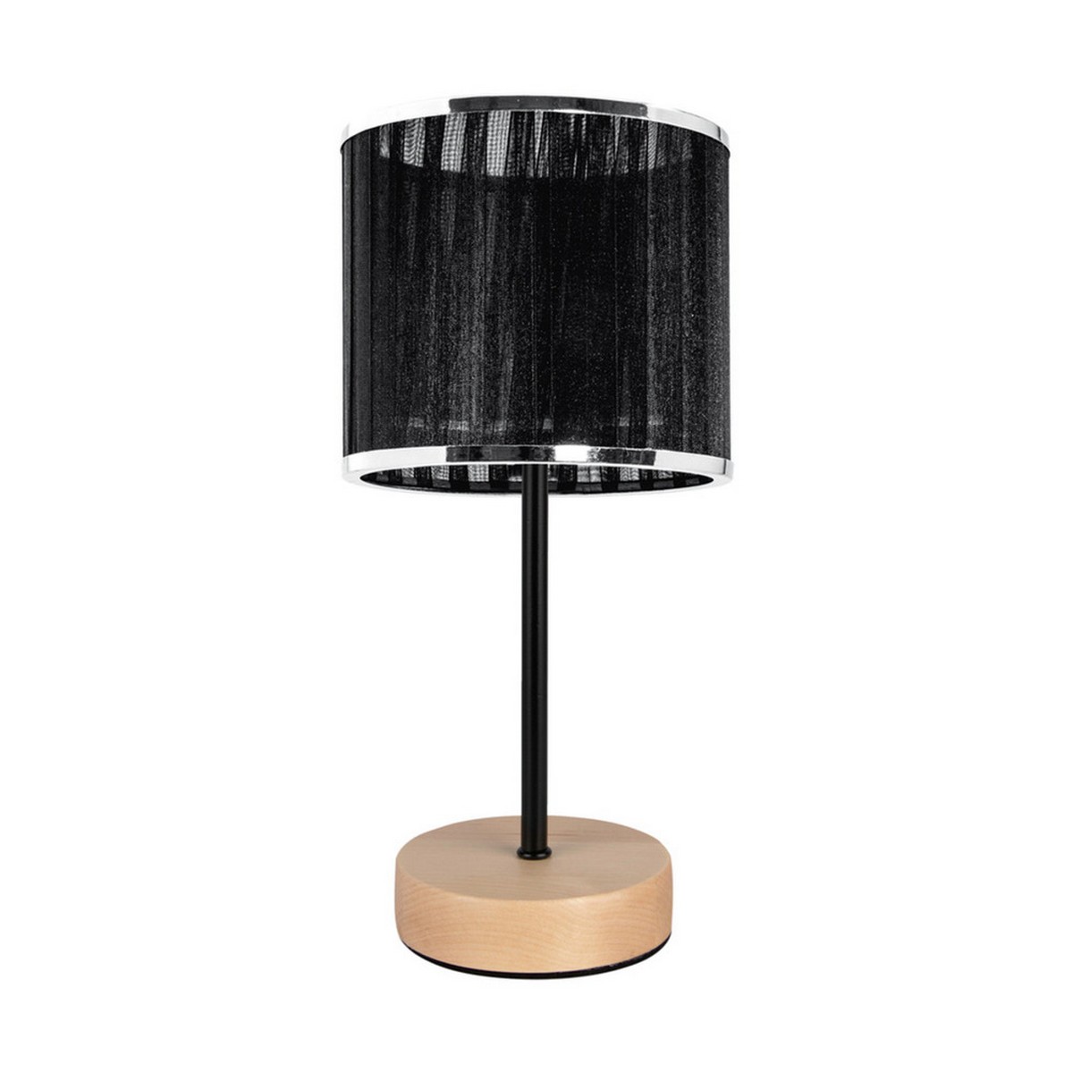 foto del prodotto lampada da tavolo gianni, marrone, legno, 14x14x27 cm, epikasa