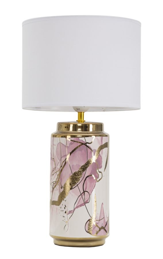 foto del prodotto lampada da tavolo glam abstract 25x48 cm in ceramica e poliestere