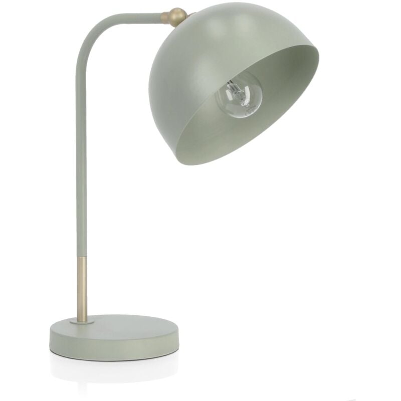 foto del prodotto lampada da tavolo glasgow in acciaio h 41 cm verde salvia