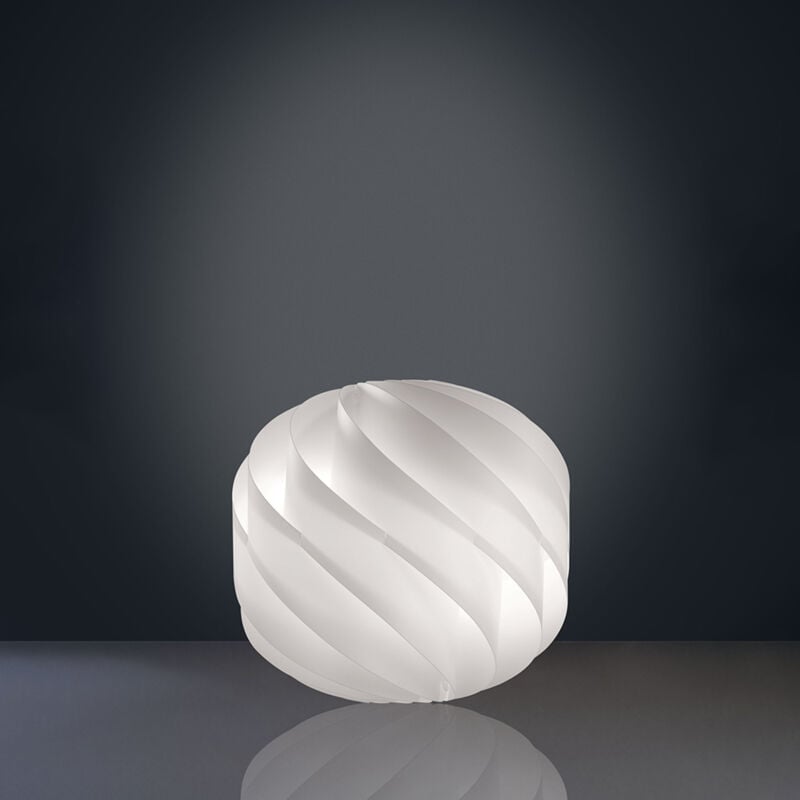 foto del prodotto lampada da tavolo globe 1 luce in polilux bianco d40 made in italy