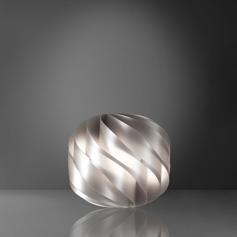 foto del prodotto lampada da tavolo globe 1 luce in polilux silver d15 made in italy