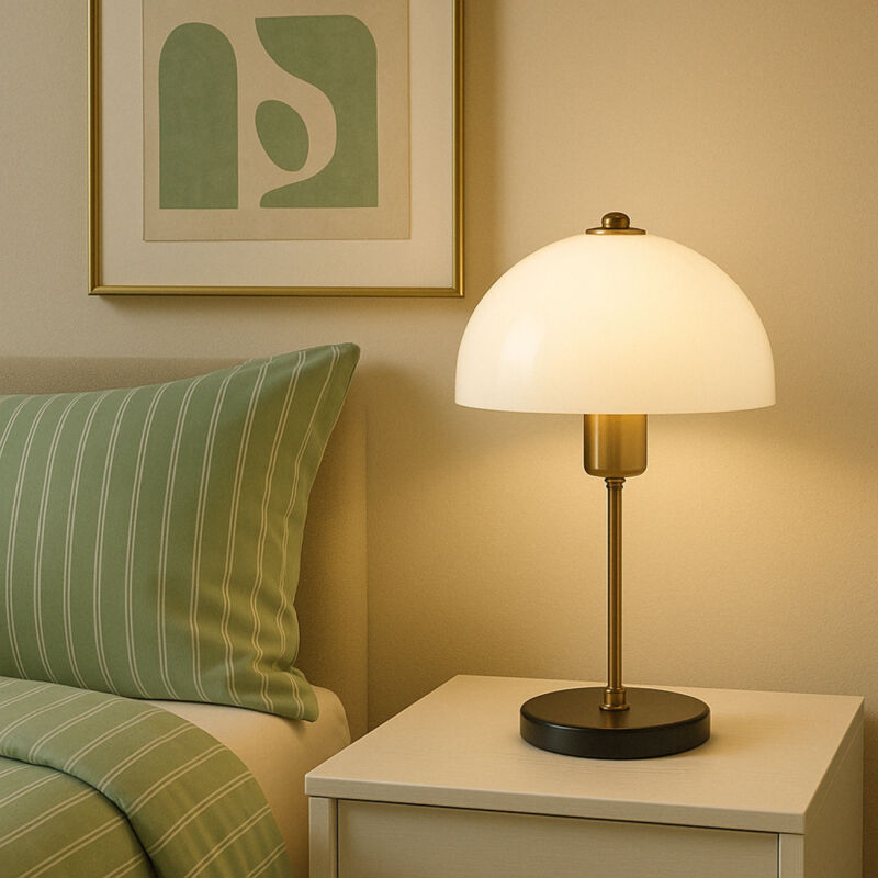 foto del prodotto lampada da tavolo golden mushroom 37cm lisette