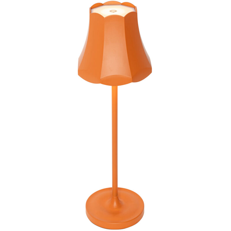 foto del prodotto lampada da tavolo granny retro retr alluminio,acciaio arancia oblungo non sostituibile led max. 1 x 3 watt qazqa