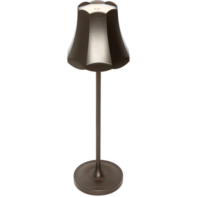 foto del prodotto lampada da tavolo granny retro retr alluminio,acciaio bronzo oblungo non sostituibile led max. 1 x 3 watt qazqa