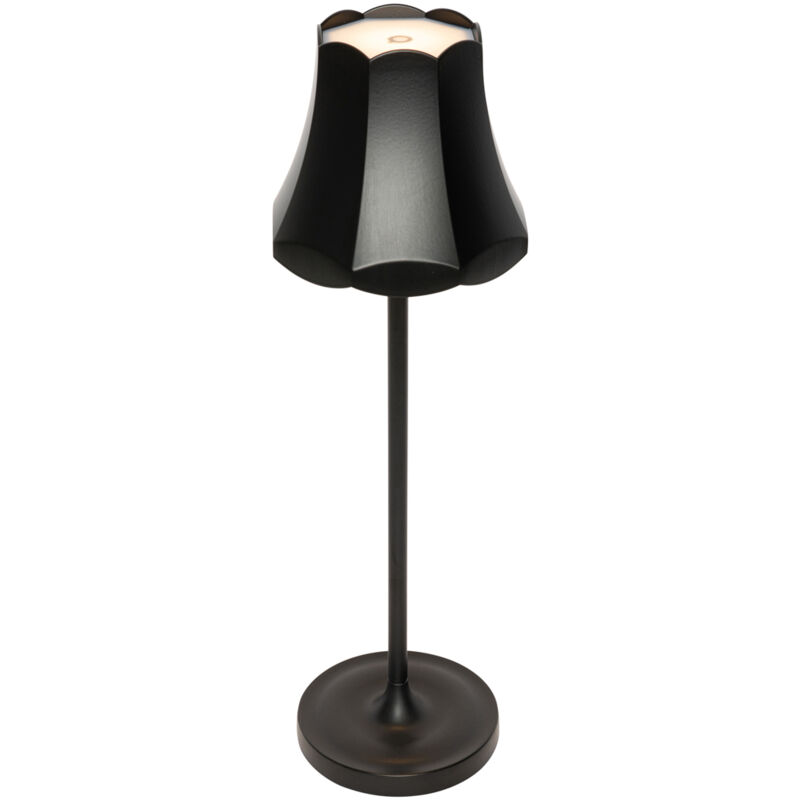foto del prodotto lampada da tavolo granny retro retr alluminio,acciaio nero oblungo non sostituibile led max. 1 x 3 watt qazqa