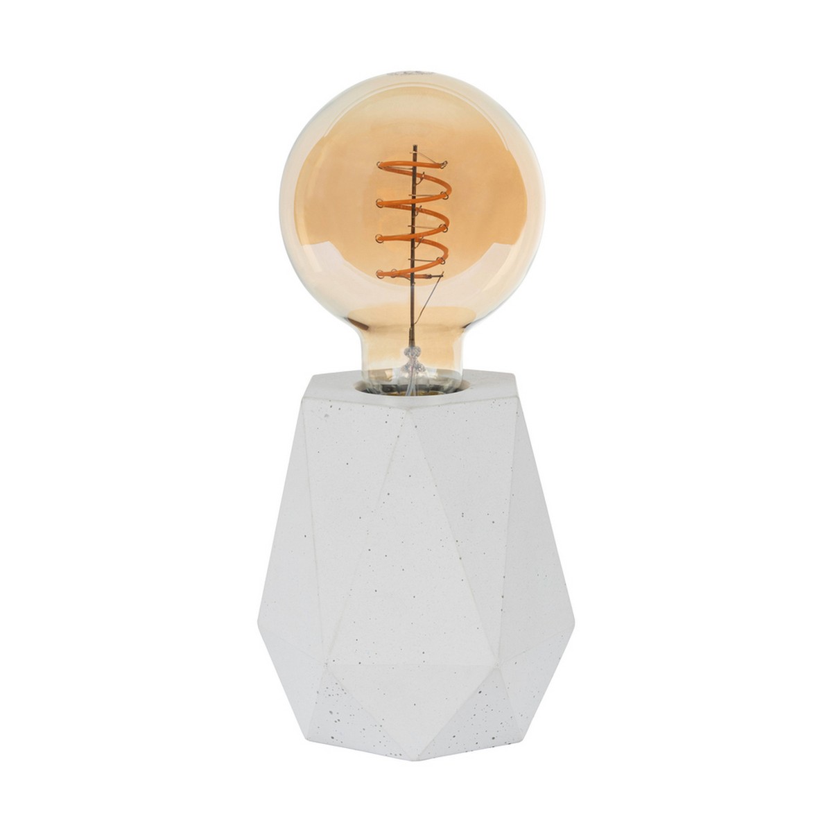 foto del prodotto lampada da tavolo guadaira, bianco, cemento, 12x12x13 cm, epikasa