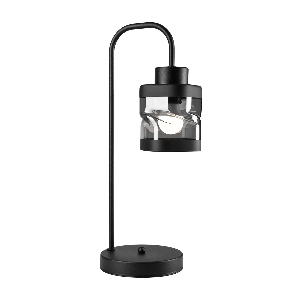 foto del prodotto lampada da tavolo hugo, nero, metallo, 45x19x19 cm, epikasa