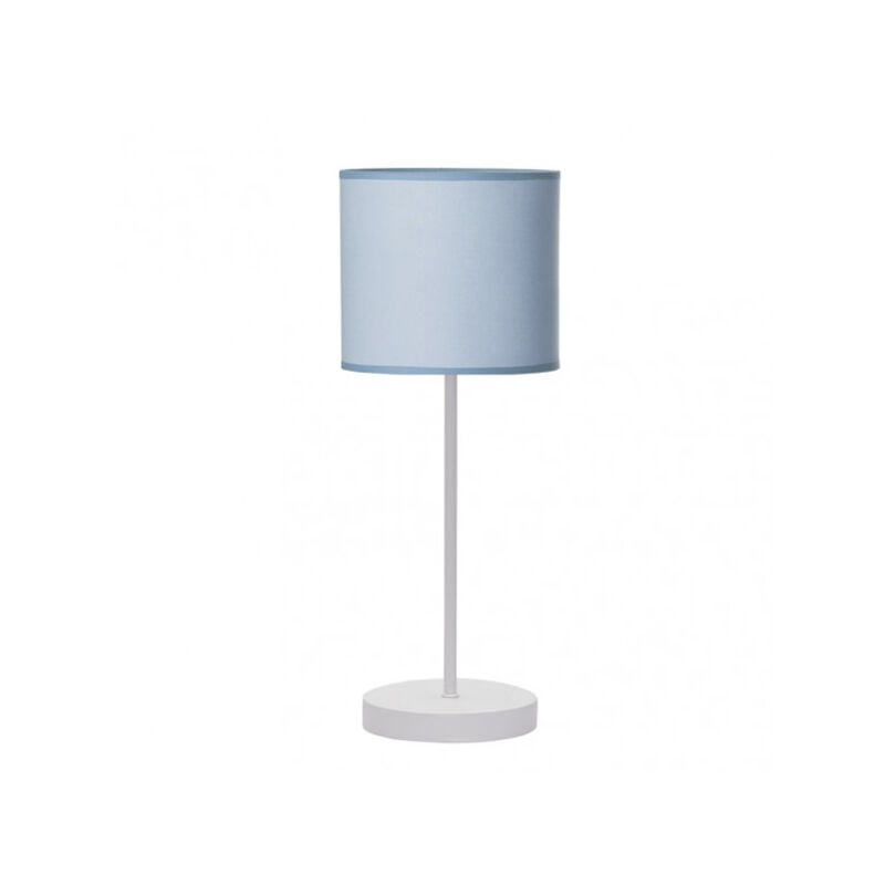 foto del prodotto lampada da tavolo ibor 1xe14 bianco blu 48x17x17 cm brand fabrilamp