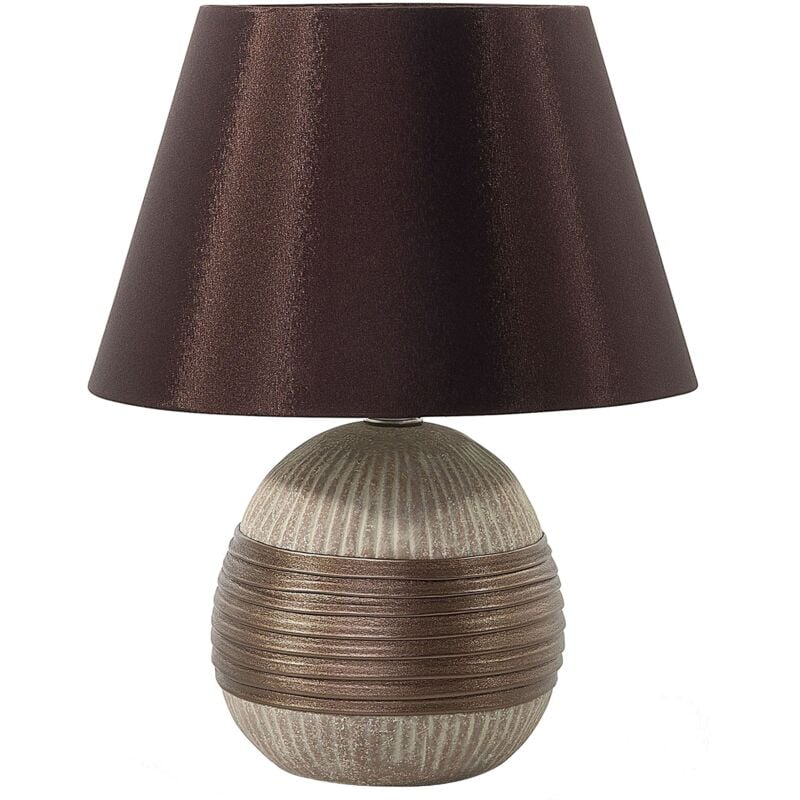 foto del prodotto lampada da tavolo in colore marrone sado