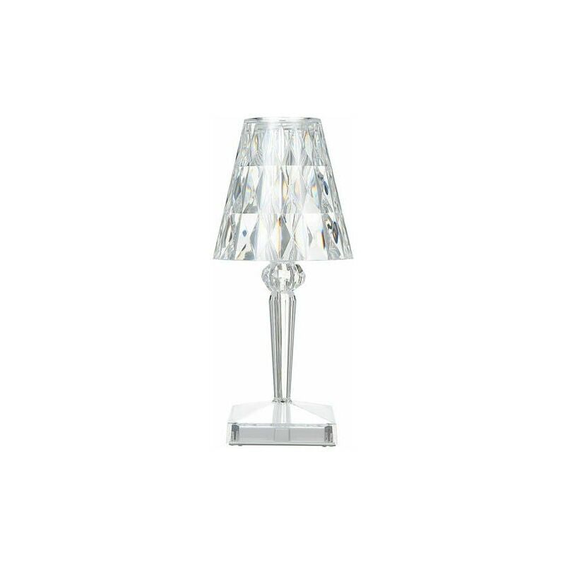 foto del prodotto lampada da tavolo in cristallo di diamante, lampada da comodino con luce notturna per camera da letto, temperatura luminosit regolabili, senza